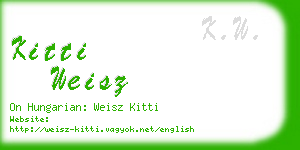 kitti weisz business card